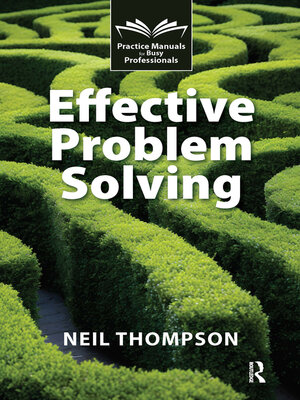 cover image of Effective Problem Solving